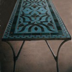 mosaic table inspired by Turkish palace