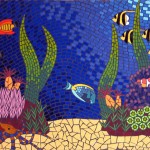 tropicolour mosaic colourful underwater scene