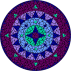 Aztek purple mosaic design