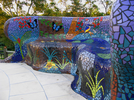 mosaic sculpture Forest in the seat