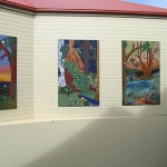 Kondaliila forest mosaic triptych installed on site