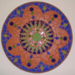 Turkey design in ceramic mosaic