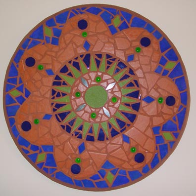 Turkey design in ceramic mosaic