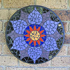 completed wall hanging mosaic tile kits