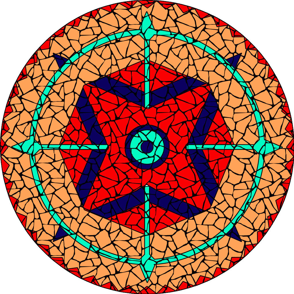 Dreamcatcher earthy mosaic kit design for instruction booklet