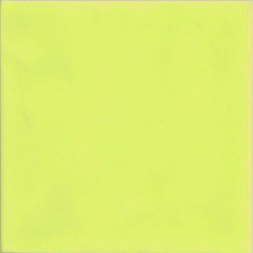 Electric green ceramic tile colour sample