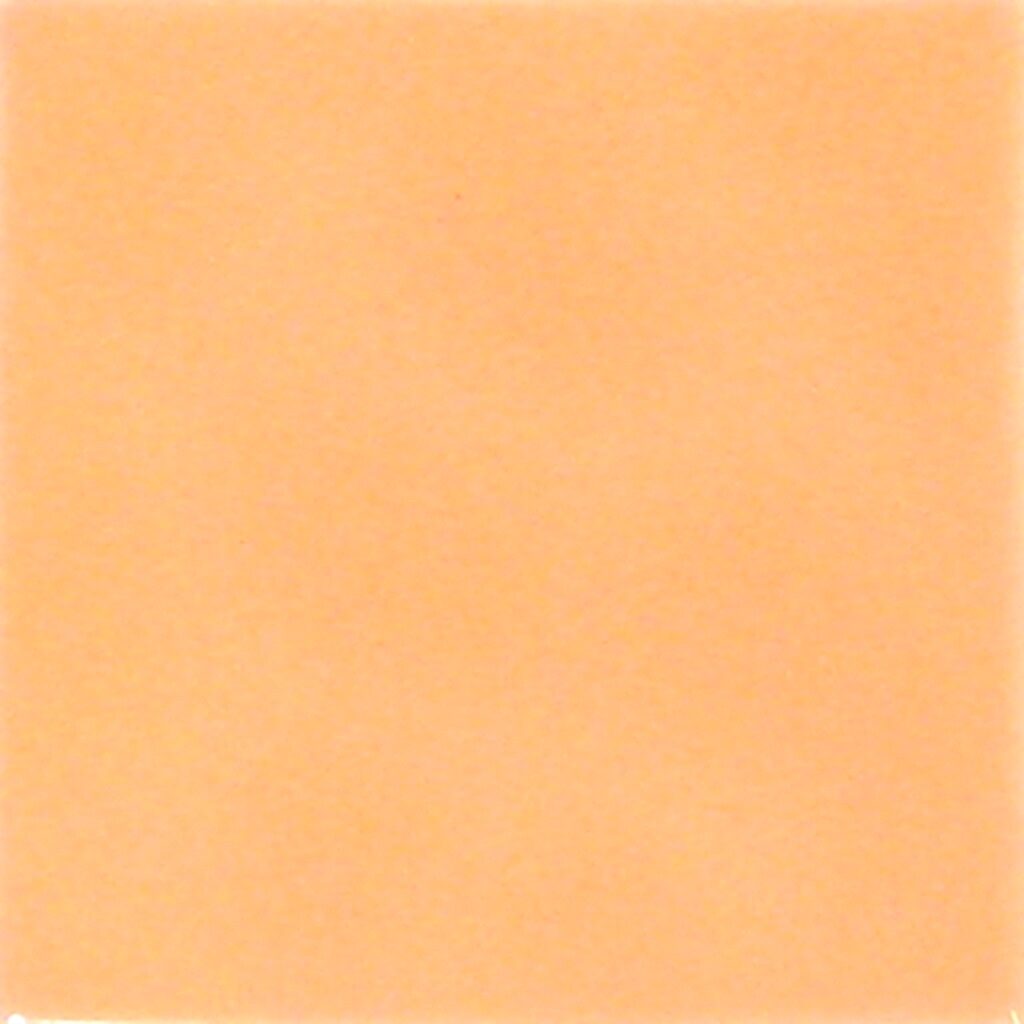 Orange ceramic tile colour sample