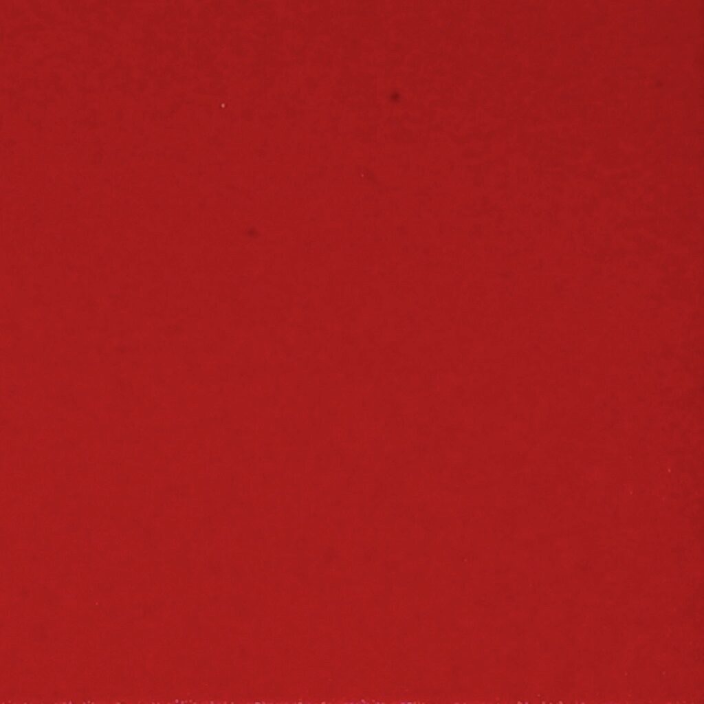 Red ceramic tile colour sample