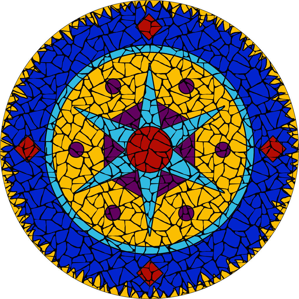 Star mosaic kit - Brett Campbell Mosaics