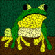 Treefrog mosaic kit design for instruction booklet